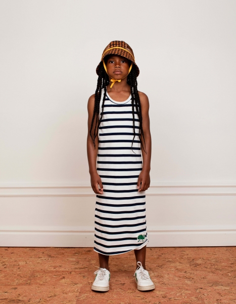 MINI RODINI Kleid Chamäleon - gestreift